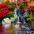 japanische Gärten Wasserfall
